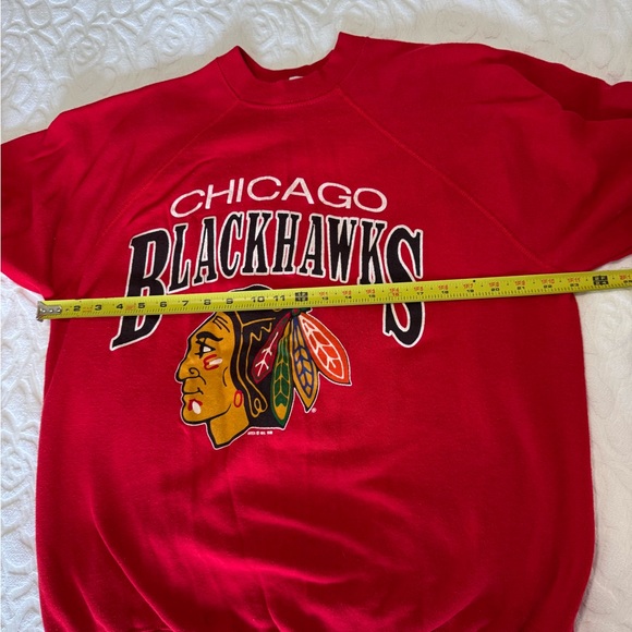 Vintage 1980s NHL Chicago Blackhawks Sweatshirt XL - Picture 7 of 10
